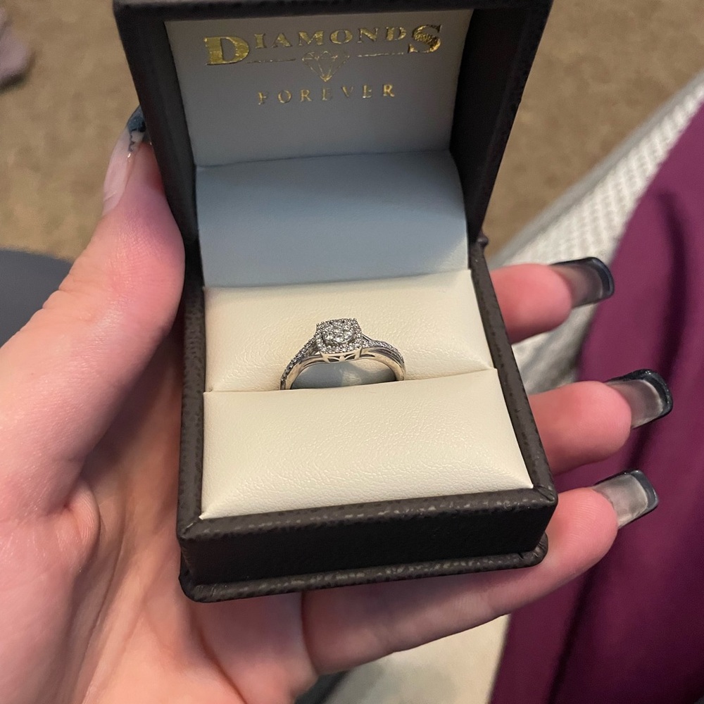 Silver Solitaire Diamond Ring Kay Jewelers